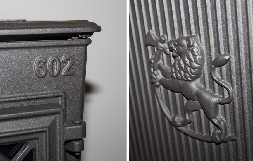 Jøtul F 602 ECO detaljer logo