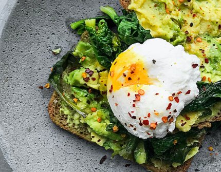 Avokadotoast med egg