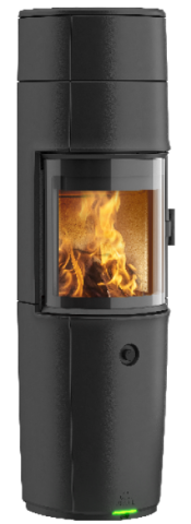 Sort vedovn i støpejern Jøtul F 176 Zensoric produktbilde